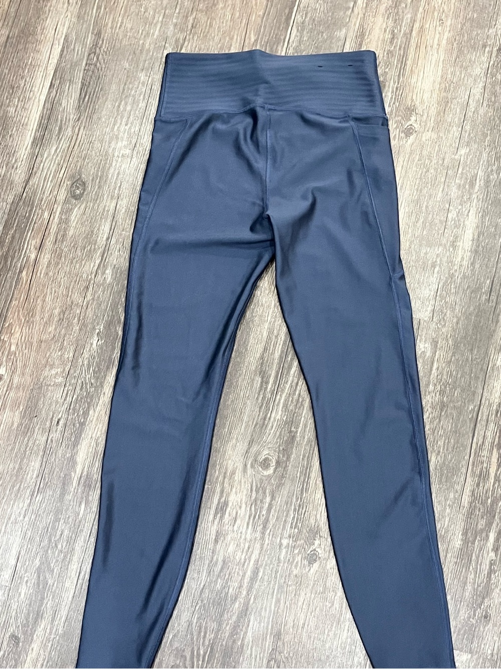 Under Armour Women’s Compression Leggings Navy Blue High Rise Pocket Size Small - Picture 6 of 7